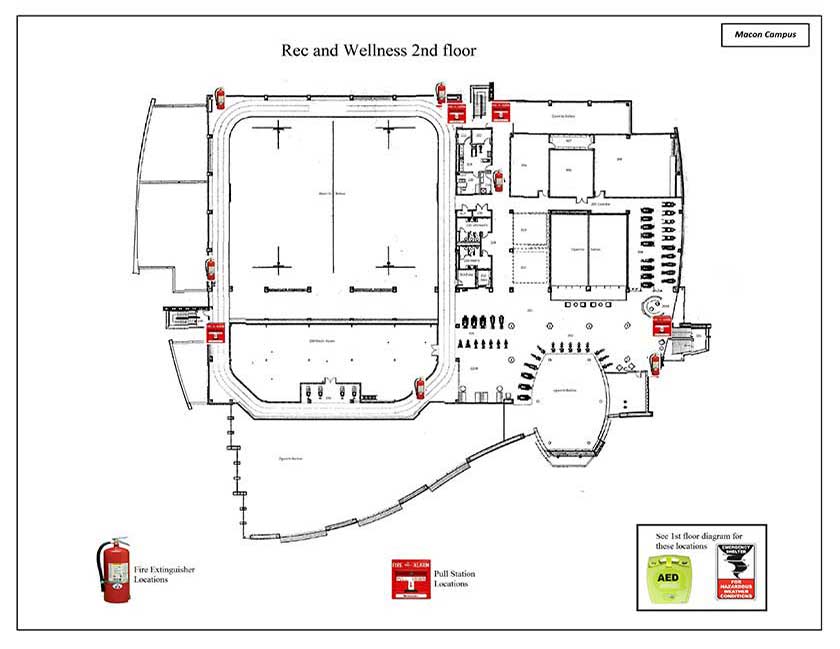 Rec and Wellness 2nd Safety Diagram
